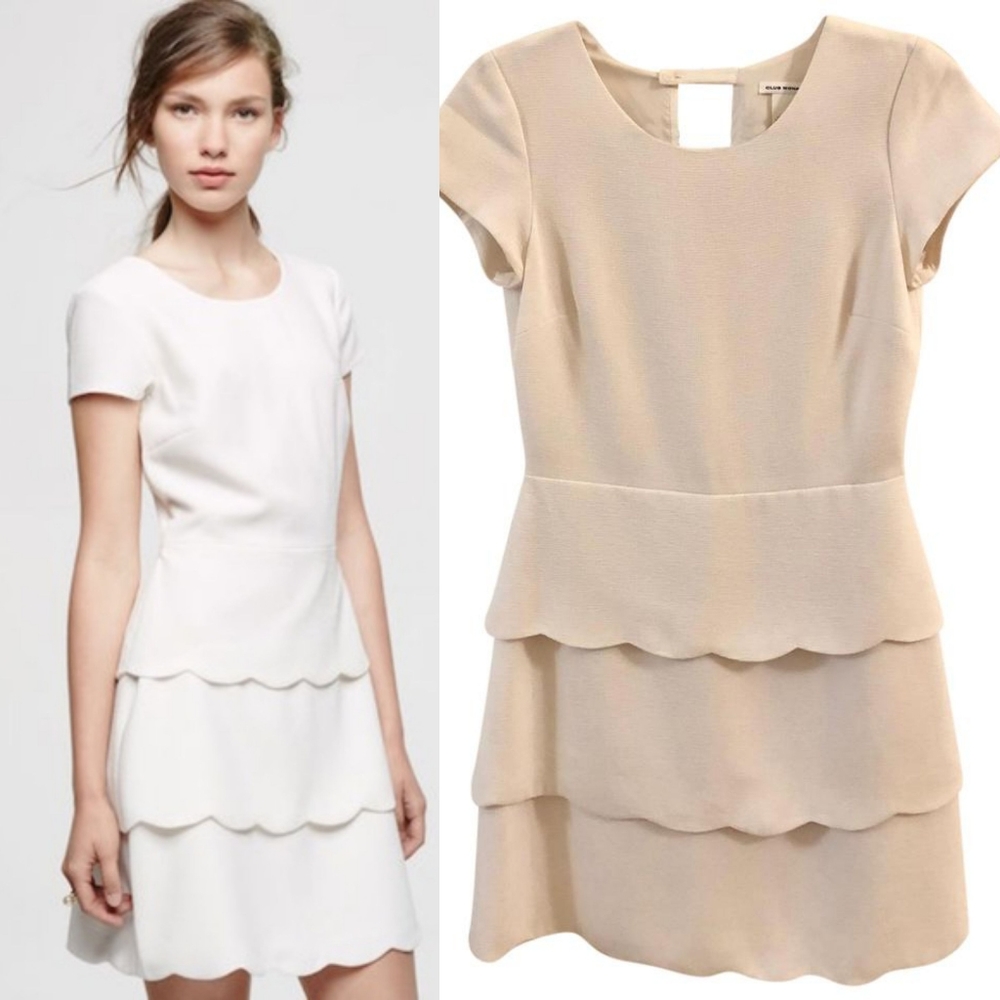 Club Monaco Scalloped Dress - Picture 3 of 7